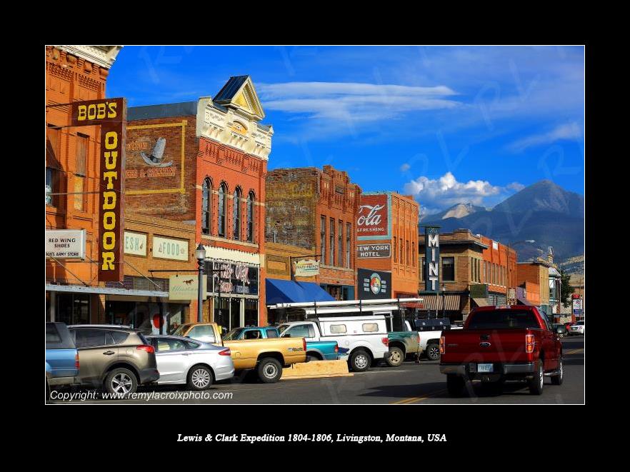 Lewis & Clark Expedition 1804-1806 Rocky Mountains Livingston Montana USA