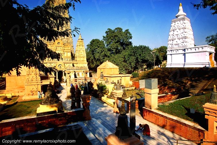 Mahabodhi Temple Bodhgaya Bihar India Inde www.remylacroixphoto.com