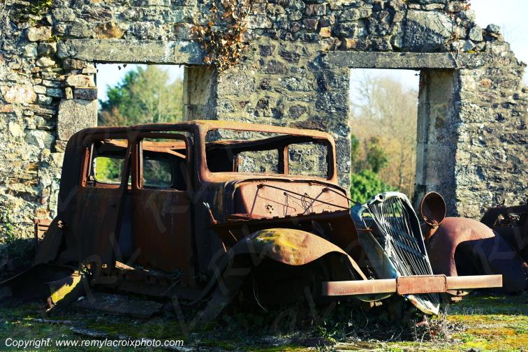 Village martyr de Oradour sur Glane,Haute-Vienne,France