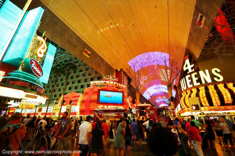 Las Vegas Fremont Street Downtown Casino Las Vegas Nevada USA www.remylacroixphoto.com