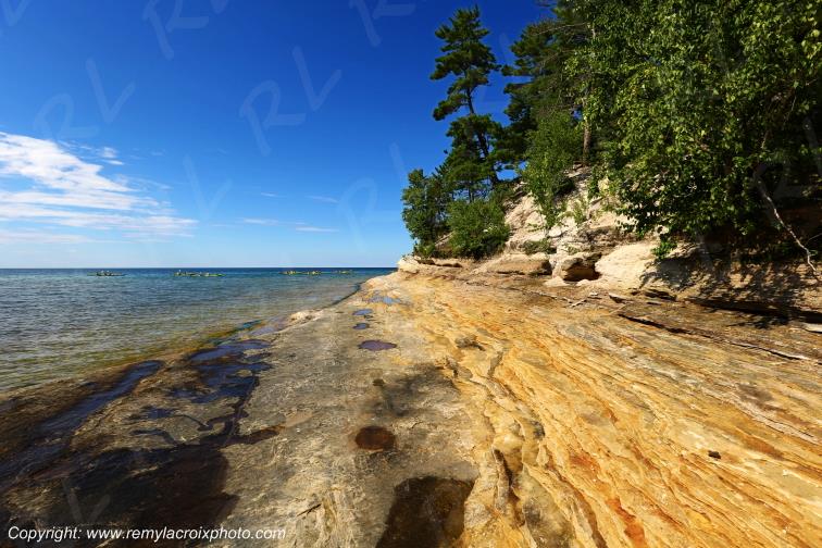 Pictured Rocks National Lakeshore Lake Superior Michigan USA