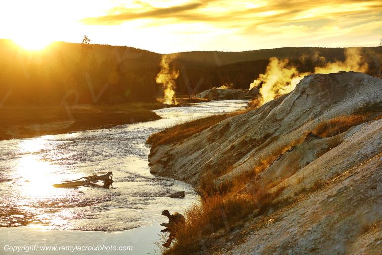 Upper Geyser Basin Yellowstone National Park Wyoming USA www.remylacroixphoto.com