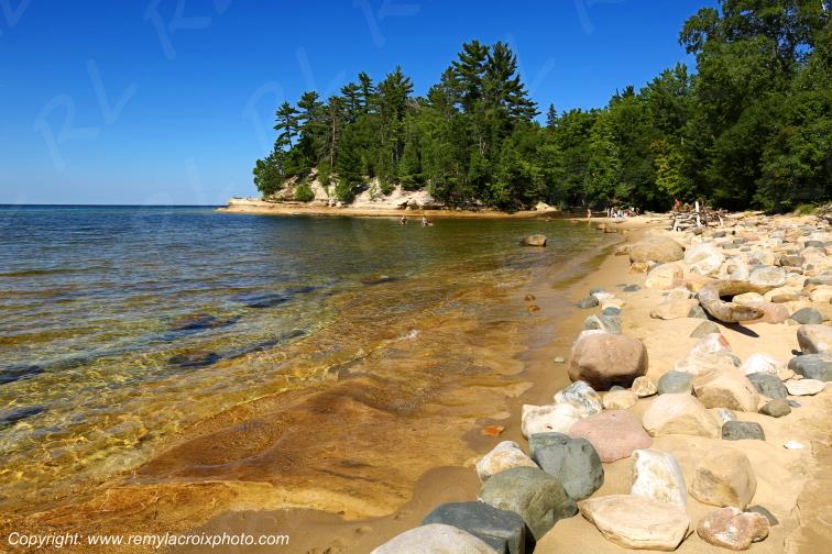 Pictured Rocks National Lakeshore Lake Superior Michigan USA