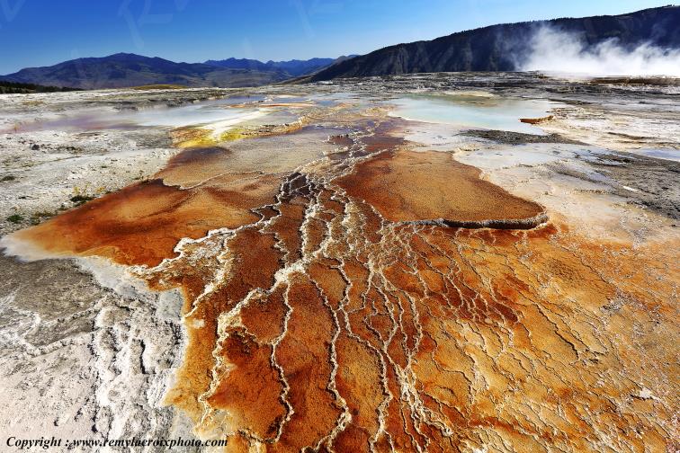 Mammoth Hot Springs Yellowstone National Park Wyoming USA www.remylacroixphoto.com