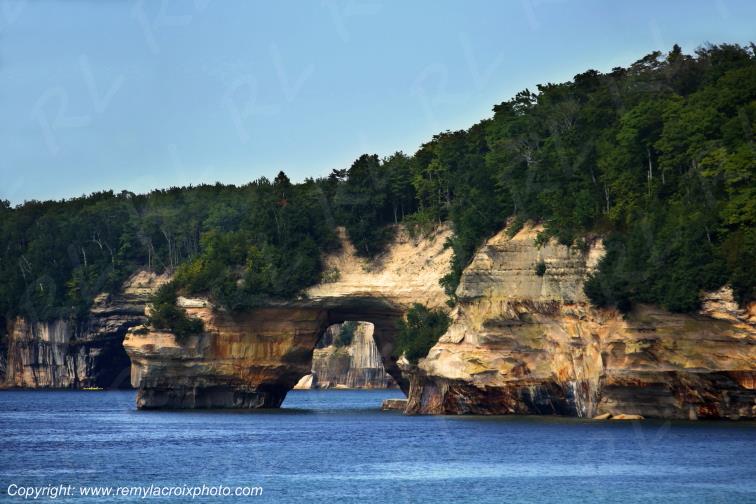 Pictured Rocks National Lakeshore Lake Superior Michigan USA