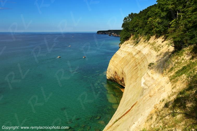 Pictured Rocks National Lakeshore Lake Superior Michigan USA