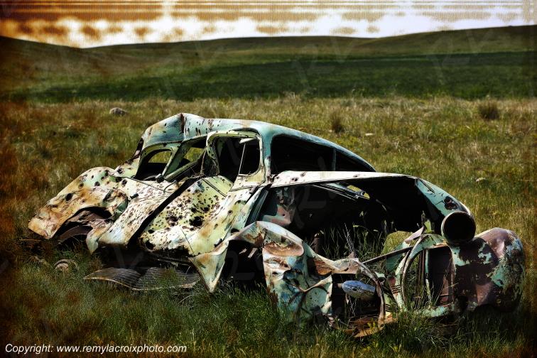 Val Marie Car Wreck Great Plains Grandes Plaines Saskatchewan Canada www.remylacroixphoto.com