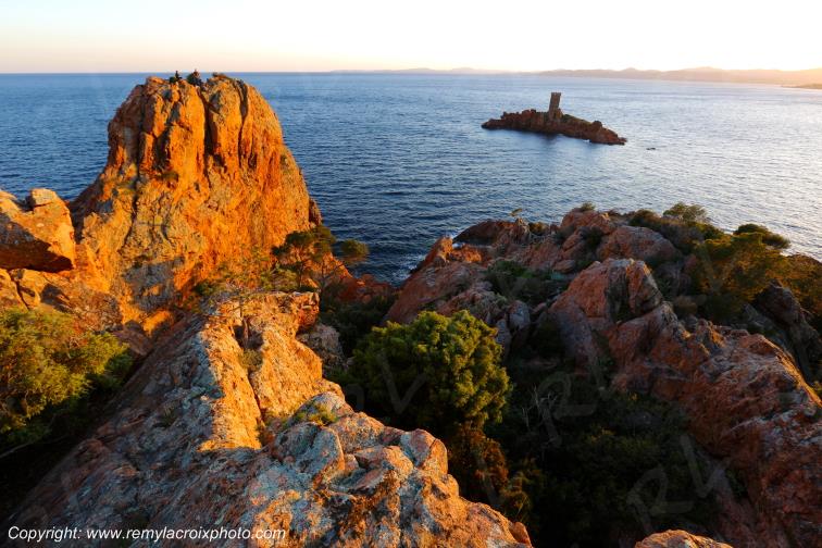 Cap du Dramont,l'�le d'Or,corniche de l'Esterel,C�te d'Azur,Var,France
