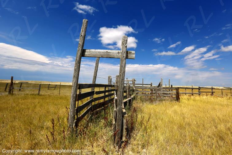 Scenic Corral Badlands South Dakota USA