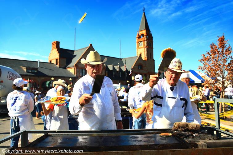 Rodeo Cheyenne Frontier Days Pancake Breakfast Giant Wyoming USA www.remylacroixphoto.com