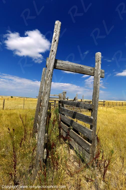 Scenic Corral Badlands South Dakota USA