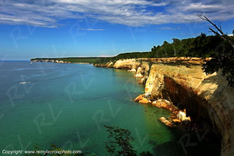 Pictured Rocks National Lakeshore Lake Superior Michigan USA