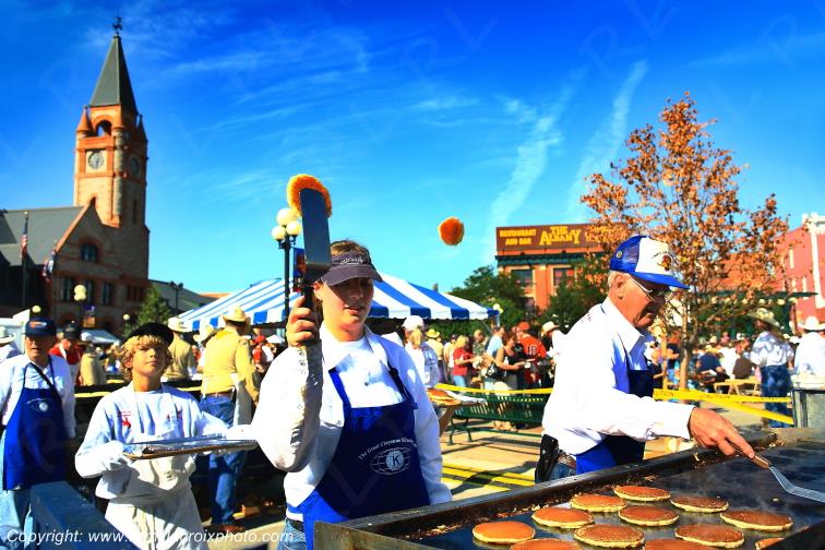 Rodeo Cheyenne Frontier Days Pancake Breakfast Giant Wyoming USA www.remylacroixphoto.com