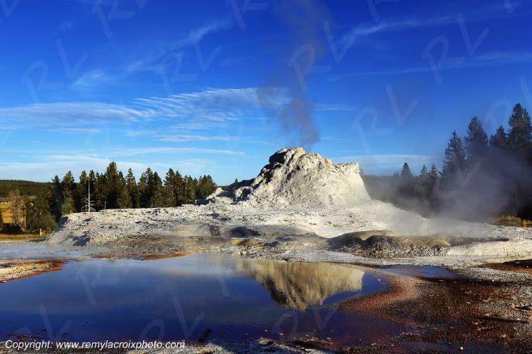 Castle Geyser Upper Geyser Basin Yellowstone National Park Wyoming USA www.remylacroixphoto.com