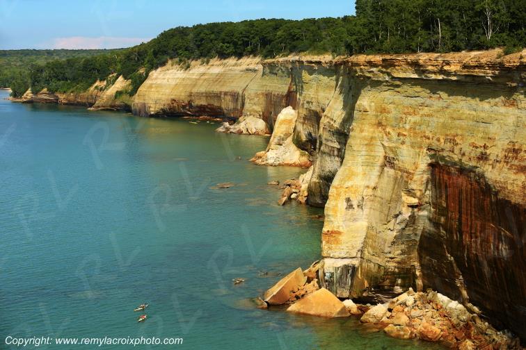 Pictured Rocks National Lakeshore Lake Superior Michigan USA