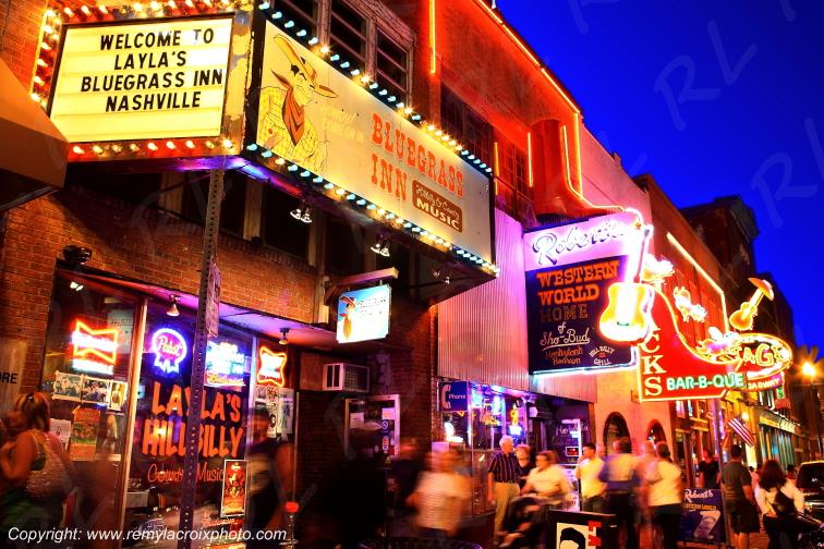 Broadway country music city Nashville Tennessee USA www.remylacroixphoto.com