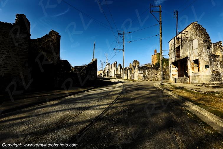 Village martyr de Oradour sur Glane,Haute-Vienne,France