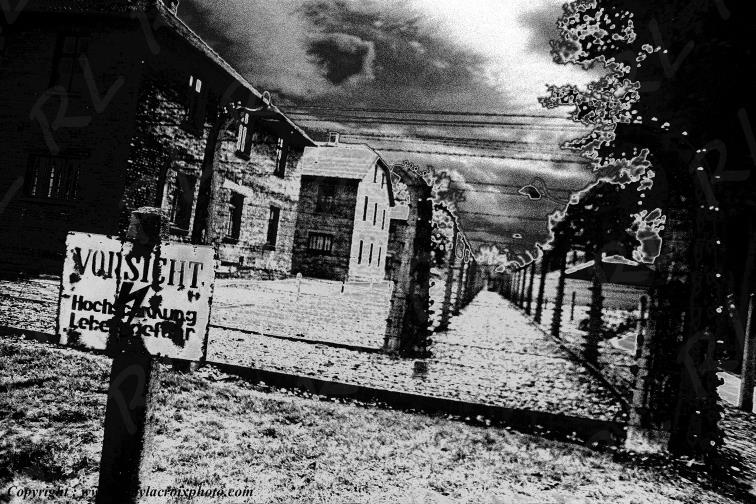 Auschwitz Birkenau camp de concentration enceinte Haute-Sil�sie Pologne www.remylacroixphoto.com