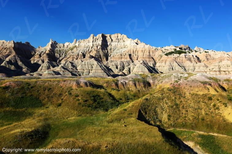 Yellow Mounds Badlands National Park South Dakota USA