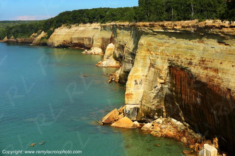 Pictured Rocks National Lakeshore Lake Superior Michigan USA