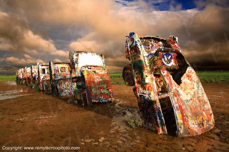 Cadillac Ranch Route 66 Amarillo Texas USA www.remylacroixphoto.com