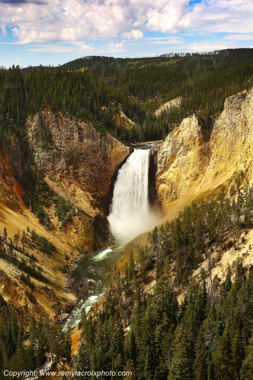 Lower Falls Grand Canyon Yellowstone National Park Wyoming USA www.remylacroixphoto.com