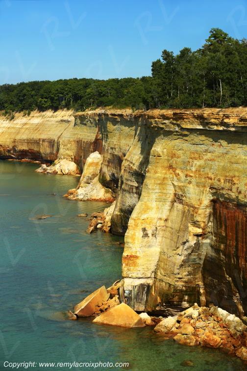 Pictured Rocks National Lakeshore Lake Superior Michigan USA