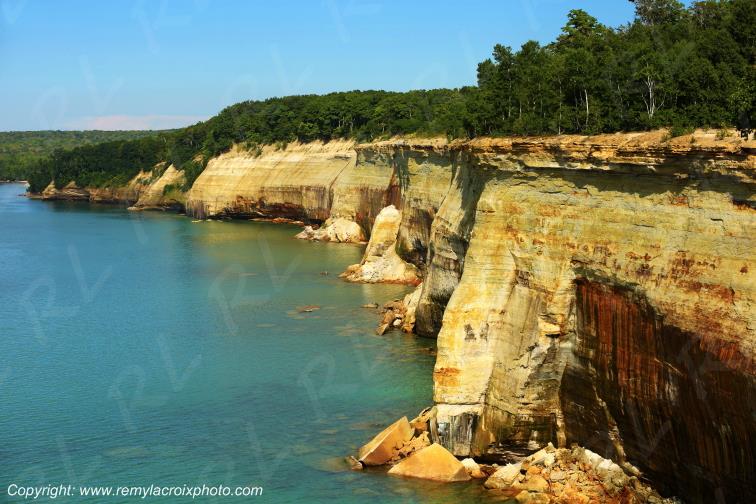 Pictured Rocks National Lakeshore Lake Superior Michigan USA