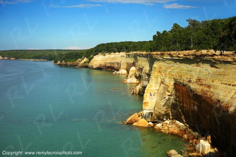 Pictured Rocks National Lakeshore Lake Superior Michigan USA