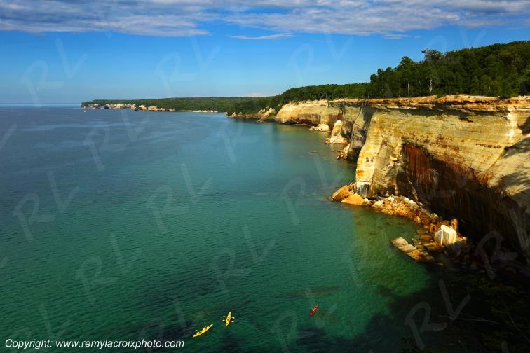 Pictured Rocks National Lakeshore Lake Superior Michigan USA