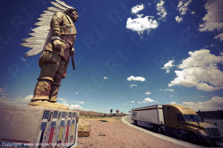 Navajo Travel Plazza Route 66 Gallup New-Mexico USA www.remylacroixphoto.com
