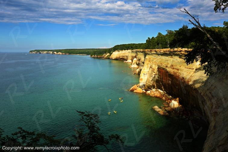 Pictured Rocks National Lakeshore Lake Superior Michigan USA