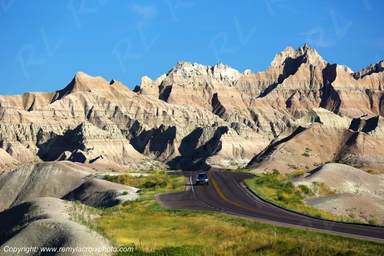Yellow Mounds Badlands National Park South Dakota USA