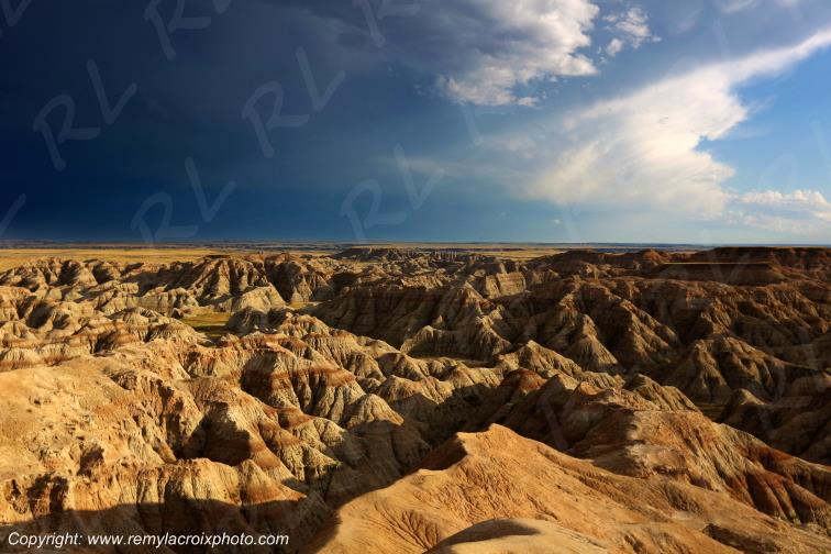 Burns Basin Overlook Badlands National Park South Dakota USA