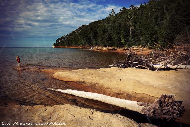 Pictured Rocks National Lakeshore Lake Superior Michigan USA