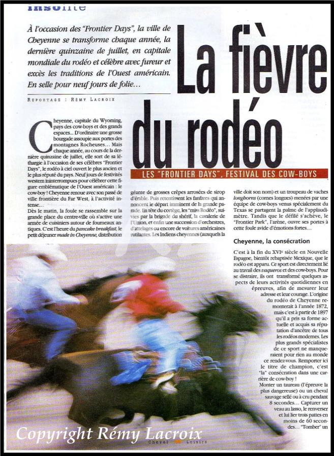 Cheval-Loisirs-La Fi�vre du rod�o
