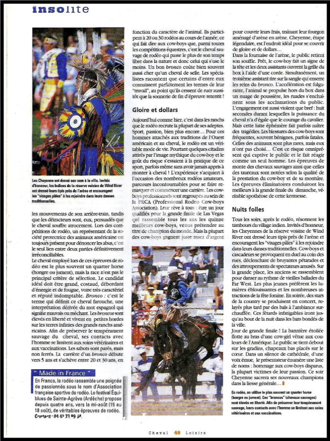 Cheval-Loisirs-La Fi�vre du rod�o page 3
